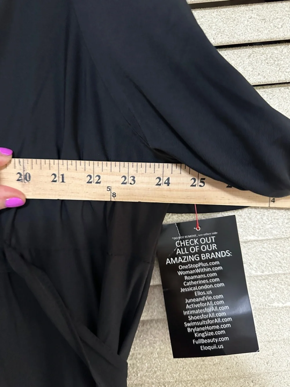 ellos Black V-Neck Puff Sleeve Maxi Dress - Picture 9 of 9